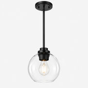 Clear Glass Globe Pendant with one to three items and three styles