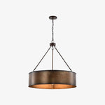 Cargar imagen en el visor de la Galería, Lámpara Colgante con Pantalla de Tambor Industrial Velara – Luminaria Colgante de Estilo Industrial para Cocina y Comedor U04