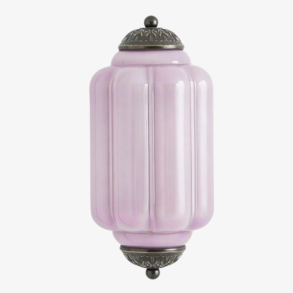 Eloise Vintage Wandleuchte aus gewelltem Milchglas – Moderne Akzentbeleuchtung für Badezimmer und Schlafzimmer