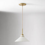 Charger l&#39;image dans la visionneuse de galerie, Aurenza Modern Farmhouse  Cone Pendant Light – Dimmable Kitchen and Entryway Lighting
