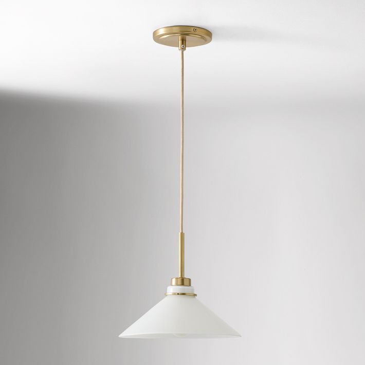 Aurenza Modern Farmhouse  Cone Pendant Light – Dimmable Kitchen and Entryway Lighting