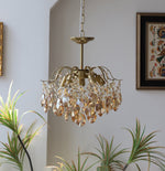 Load image into Gallery viewer, Vintage Sumptuous Teardrop Crystal Chandelier
