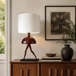 Cargar imagen en el visor de la Galería, White shade table lamp in room