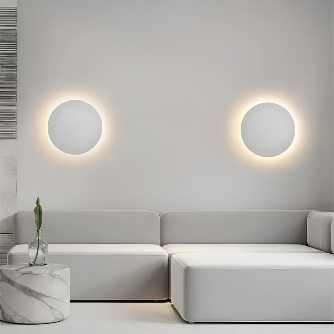 Moderne nordische runde Aluminium Minimalistische LED-Wandleuchte