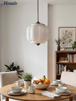 Bild in Gallery-Viewer laden, American Vintage Cremeglas-Schirm geformt Eloise Kronleuchter