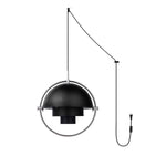Bild in Gallery-Viewer laden, Adjustable Metal Hemisphere Plug-In Swag Pendant
