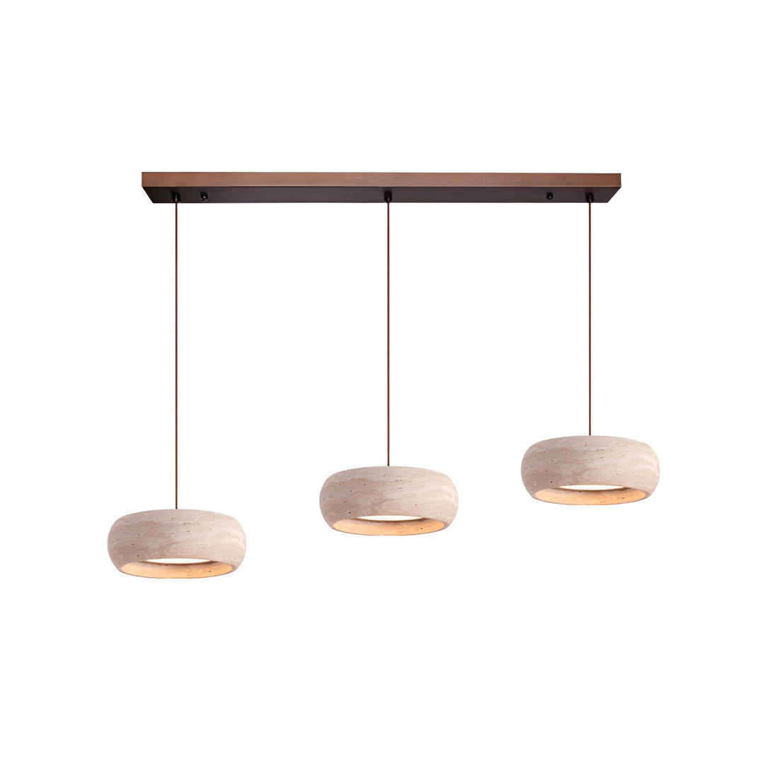 Suspension en pierre travertin style Wabi Sabi