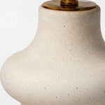 Load image into Gallery viewer, Close detail of handmade ceramic lamp base and neck