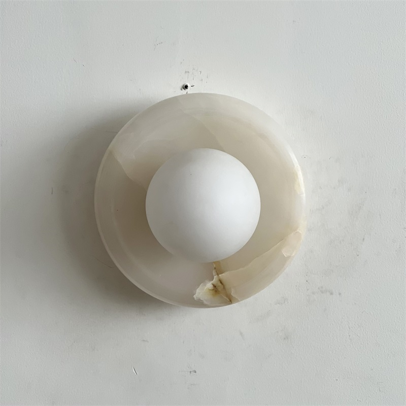 Applique Orli en jade blanc