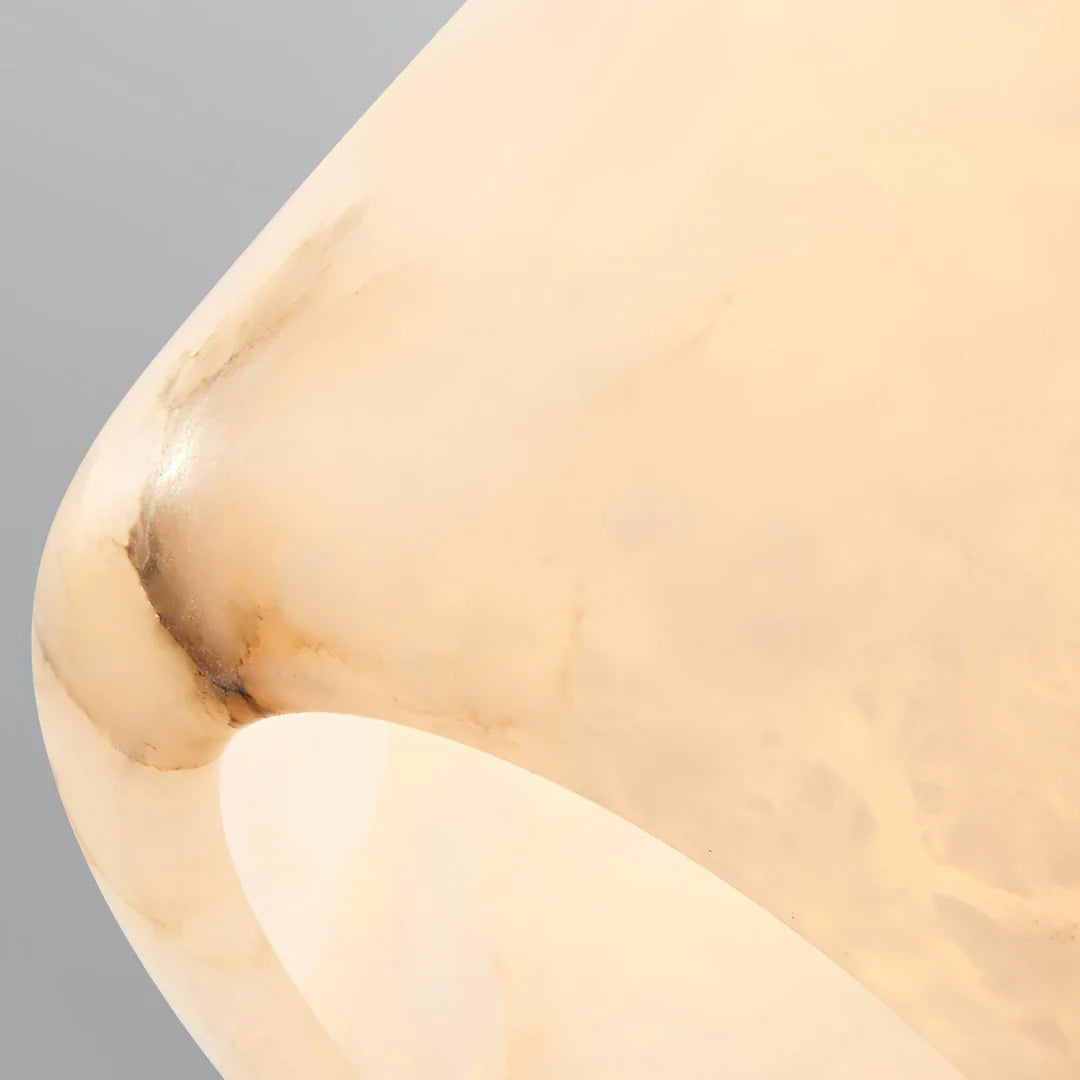 Velia Eichel Alabaster Minimalistische Pendelleuchte