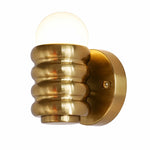 Load image into Gallery viewer, Main brass ribbed wall sconce