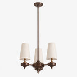 Charger l'image dans la visionneuse de galerie, 3-light Hour Rho chandelier with white velvet shades