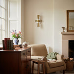 Charger l&#39;image dans la visionneuse de galerie, Pyralis Cone Art Deco Brass Sconce - Industrial Vanity Light
