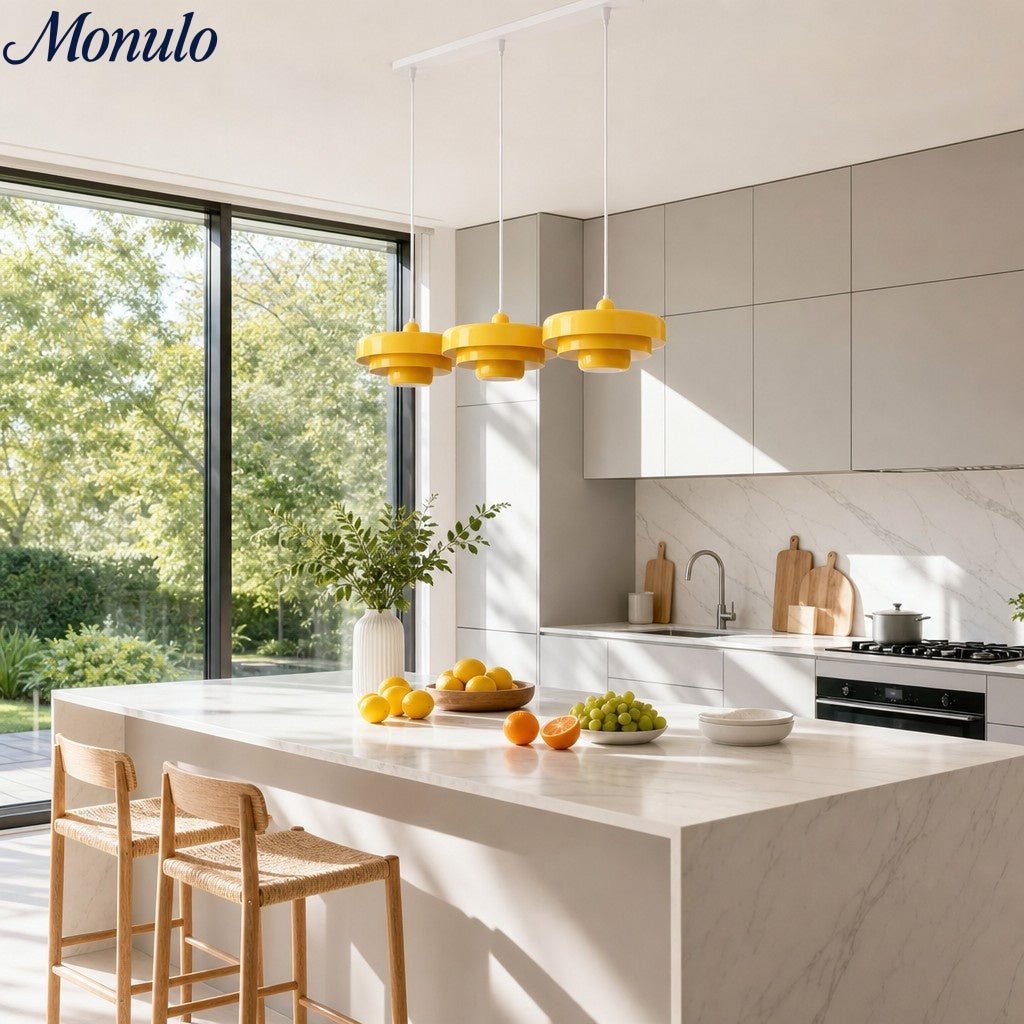Lámpara Colgante Estilo Macaron Malero Forma Minimalista - Iluminación para Salón N52