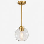 Charger l'image dans la visionneuse de galerie, Modern Clear Glass Pendant Light for Kitchen Island and Foyer