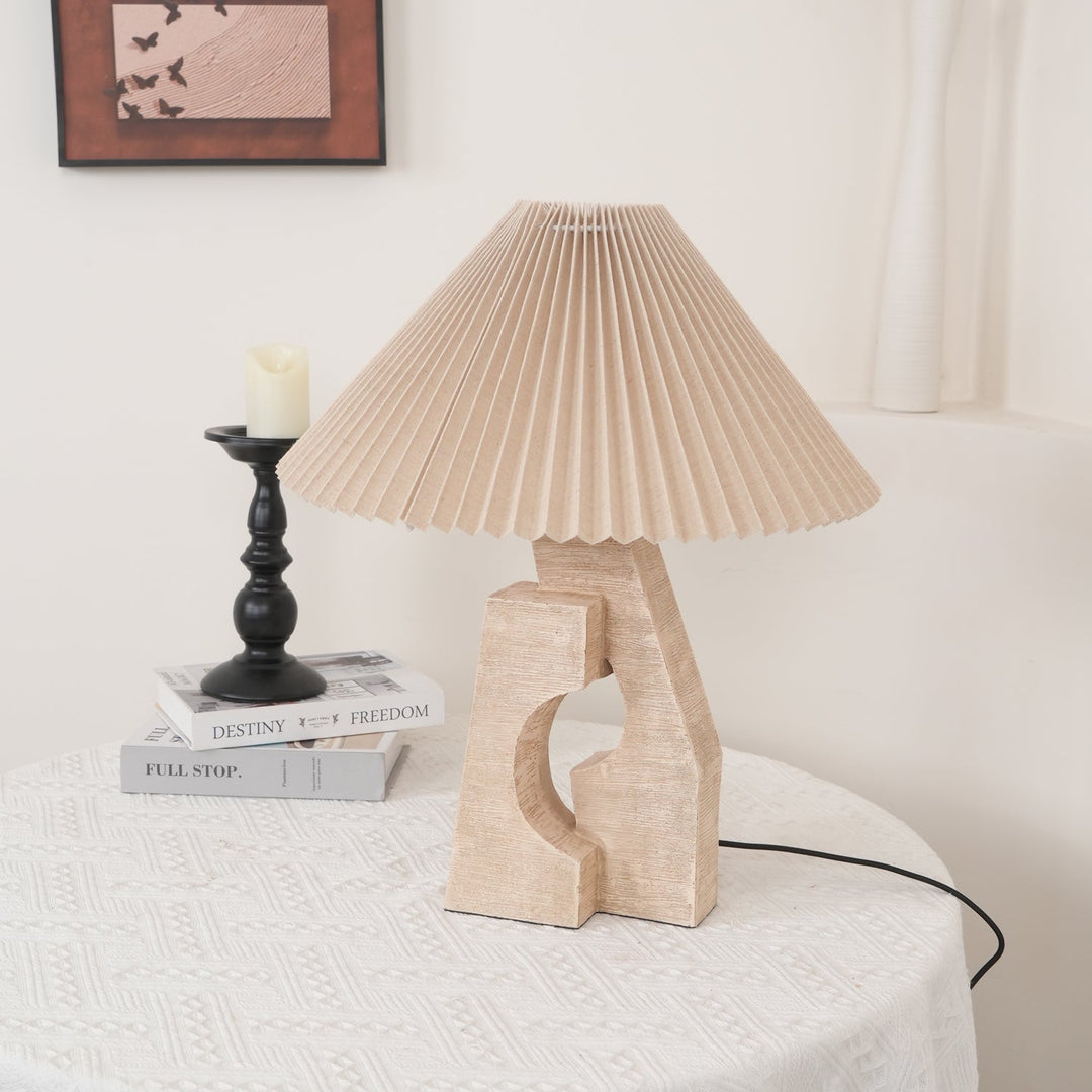 Modern Artistic Stone Pillar Travertine Table Lamp M05