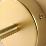 Load image into Gallery viewer, Close-up of the gold round wall plate and fixing screws