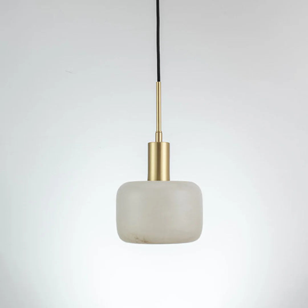 Velia Eichel Alabaster Minimalistische Pendelleuchte