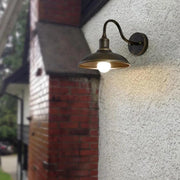 Farmhouse Industrial Wall Sconce - Vintage Bowl Lamp for Exterior Spaces