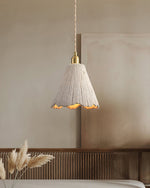 Bild in Gallery-Viewer laden, Textured Cement Gold Plug-In Swag Pendant