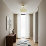 Load image into Gallery viewer, Orra Opal Glass Minimalist Ceiling Fixture - Modern Style for Living Room