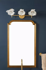 Load image into Gallery viewer, Revalis Glass Flower Vanity Sconce – Modern Floral Wall Light

