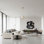 Bild in Gallery-Viewer laden, Blossine geschichtete Leinenpendelleuchte – Sanftes Umgebungslicht für Wohnzimmer und Eingänge