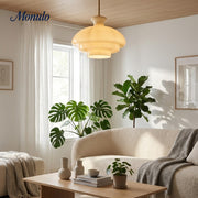 Lampe suspendue en verre sculptural Cirren - Luminaire décoratif moderne pour espaces de vie