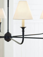 Load image into Gallery viewer, Sleek Chandelier Featuring Layered Linear Silhouette
