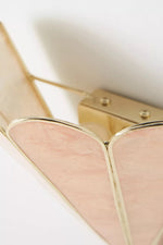 Load image into Gallery viewer, Lumica Retro Faceted Sconce - Brass Capiz Shell Wall Light for Bedroom
