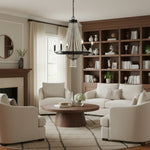 Cargar imagen en el visor de la Galería, Lámpara de araña de cristal con estructura metálica moderna Crystallis - Iluminación lujosa para sala de estar