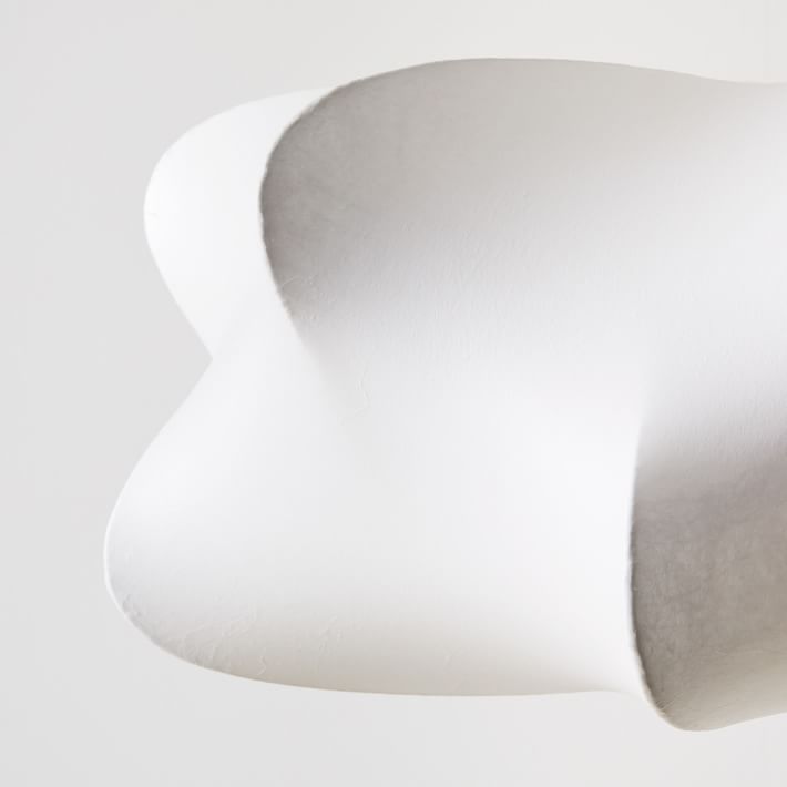 Lámpara colgante Havion Cocoon: pantalla minimalista de polímero con suspensión ajustable
