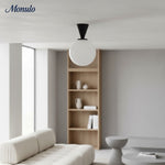 Load image into Gallery viewer, Ulvara Metal Conical Spherical Ceiling Light — Modern Minimal Flush Mount Ceiling Light for Bedrooms &amp; Hallways