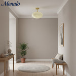 Load image into Gallery viewer, Orra Opal Glass Minimalist Ceiling Fixture - Modern Style for Living Room