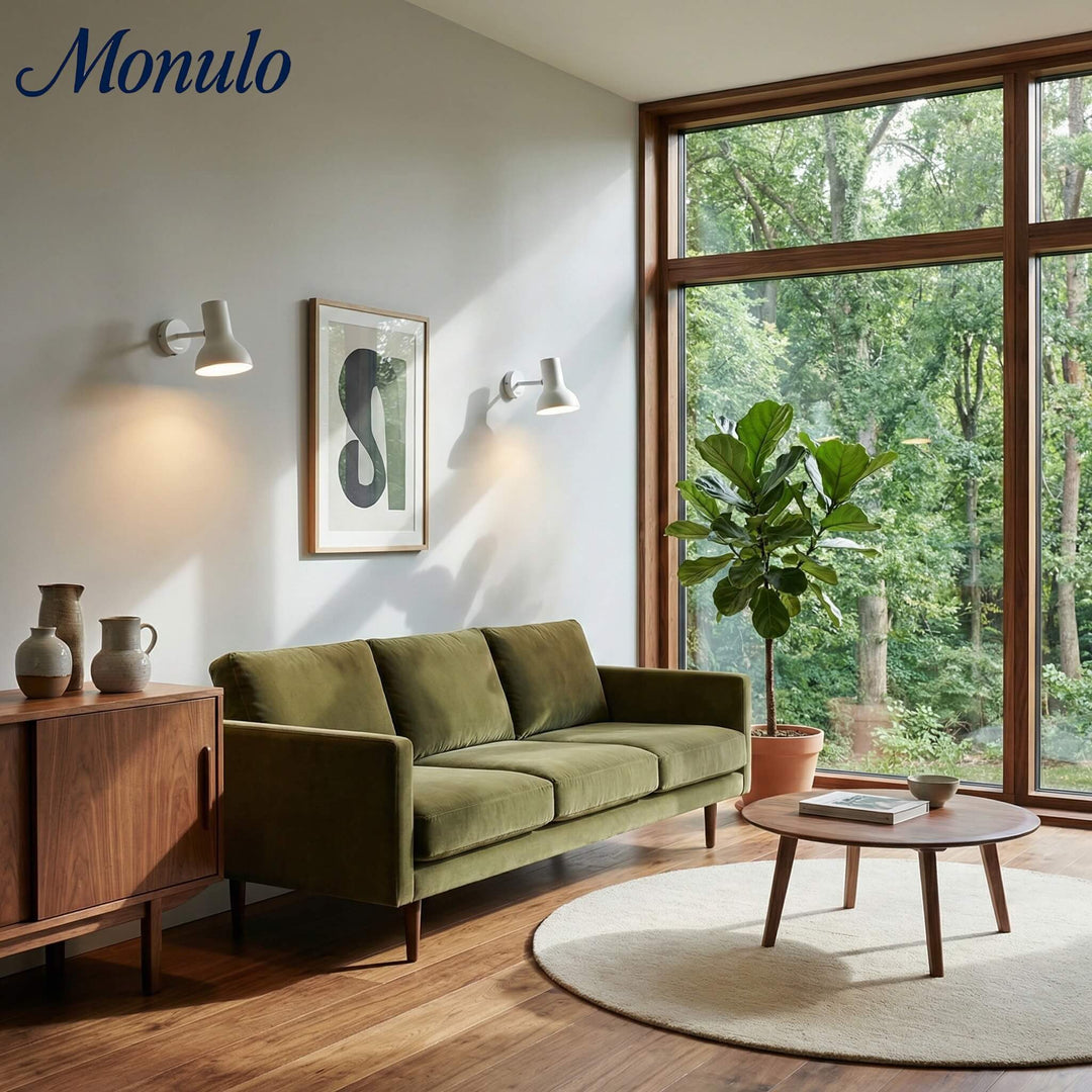 Lámpara de Pared Ajustable de Metal Mate Modryx - Aplique de Pared Moderno y Minimalista para Pared Destacada de Sala de Estar