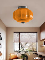 Load image into Gallery viewer, Retro Milk Semi Flush Mount Eloise Ceiling Light
