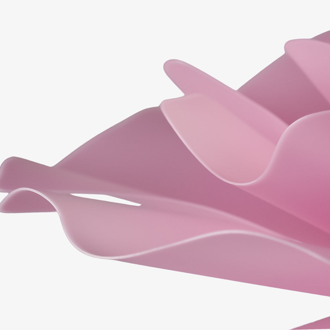 Suspension artisanale en forme de fleur de lotus blanche – Design nordique vintage en acrylique 
