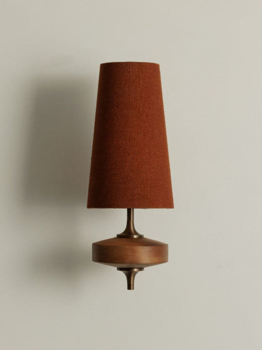 Rowan Retro Fabric Shade Wall Sconce – Classic Fabric Lighting For Bedroom