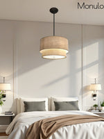 Charger l&#39;image dans la visionneuse de galerie, Suspension tambour en tissu double 
