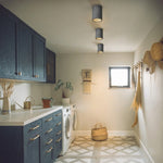 Cargar imagen en el visor de la Galería, Lámpara cilíndrica de travertino: lámpara de techo LED Wabi Sabi para hogares modernos