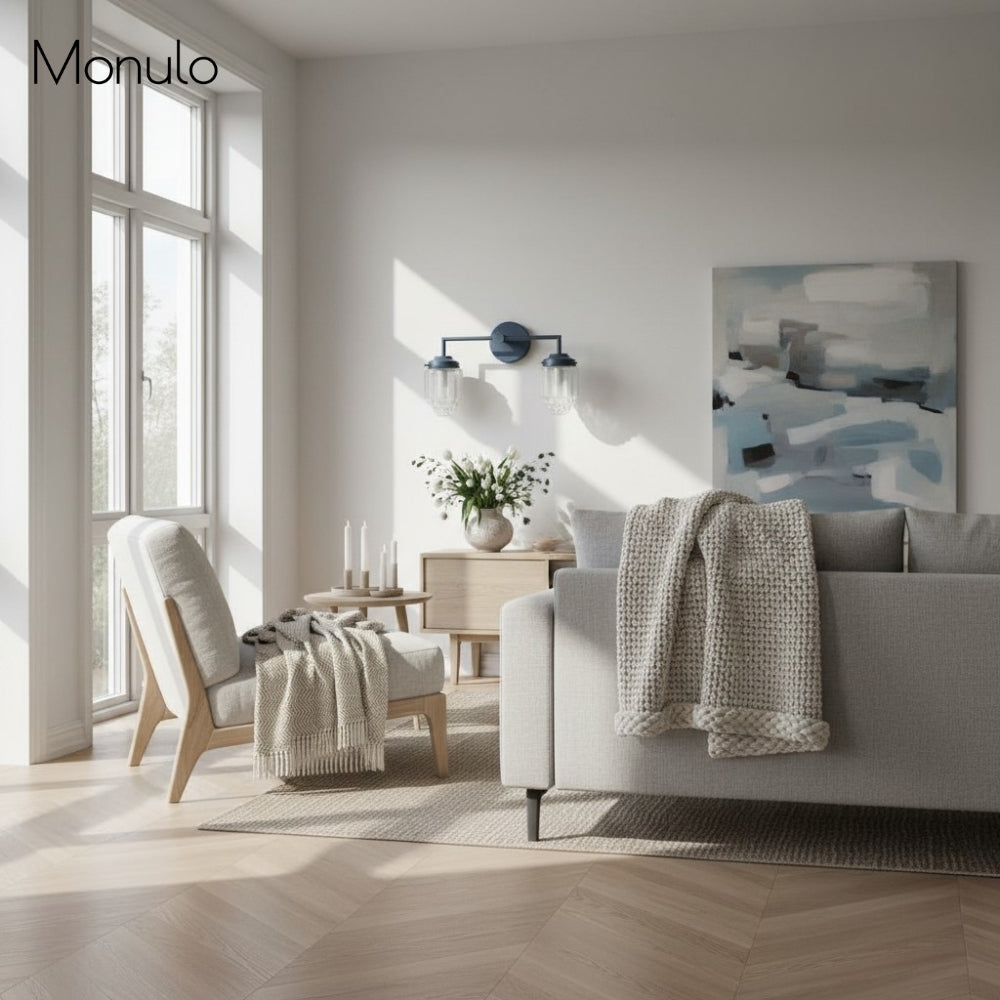 Applique murale Tierlux en verre Art Déco – Applique murale géométrique en verre pour salles de bains modernes