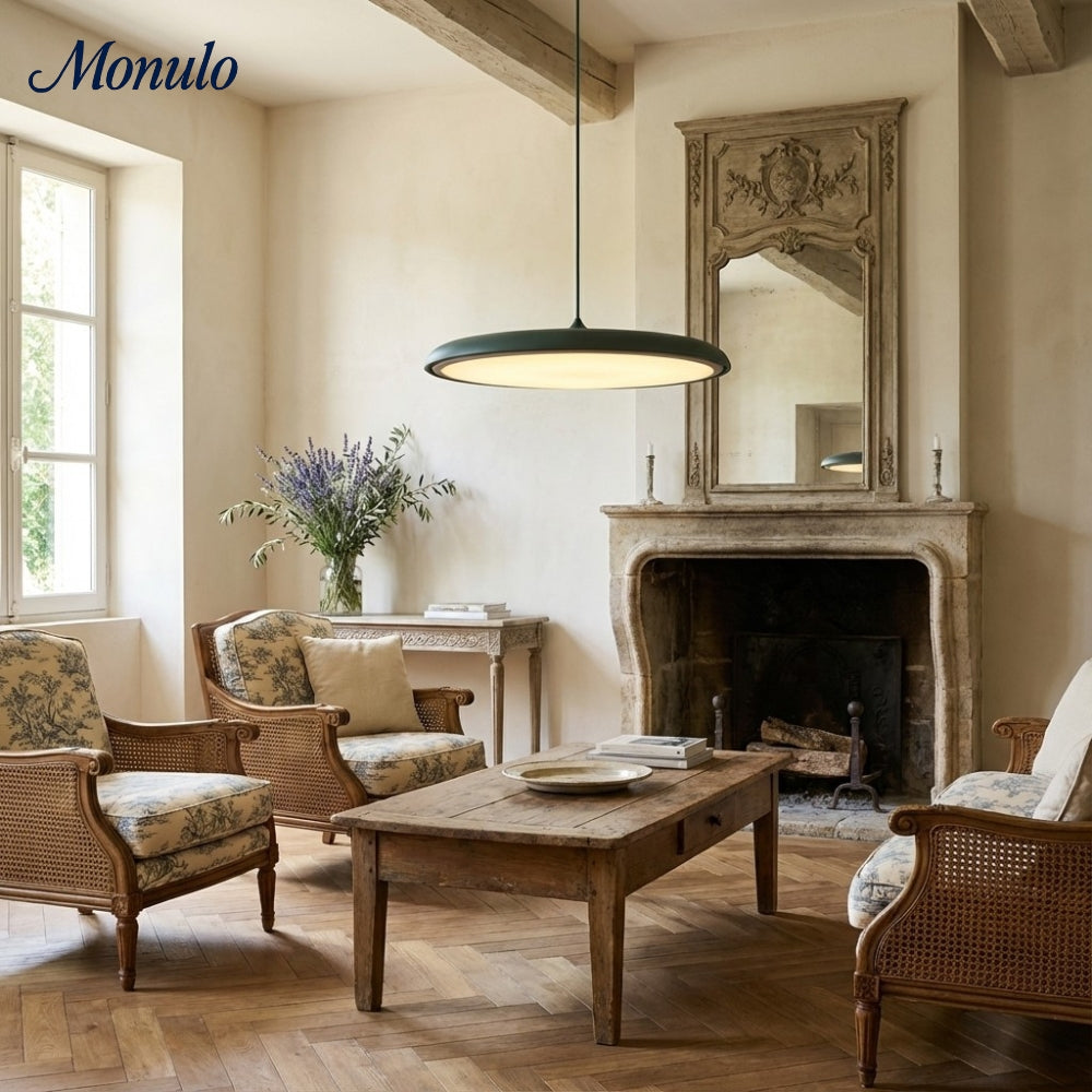 Suspension LED Astris – Design mince en forme de disque Éclairage contemporain pour espaces de vie