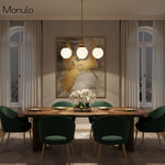 Load image into Gallery viewer, Glorica Glass Modern Decorative Glass Globe Chandelier – Modern Ceiling Light Fixture for Dining Rooms &amp; Living Spaces
