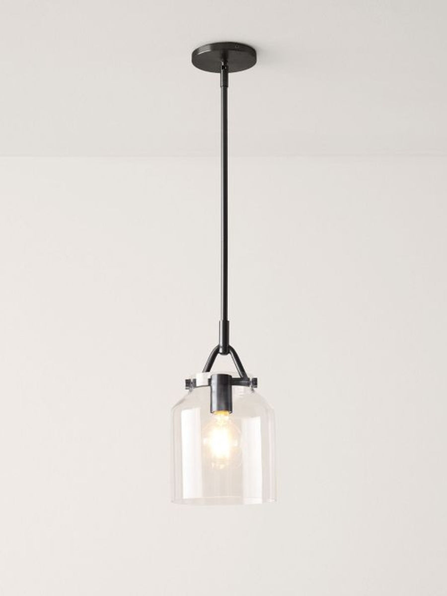 Hanton Nordic Metal Henry Pendant Light - Minimalist Glass And Metal Shade