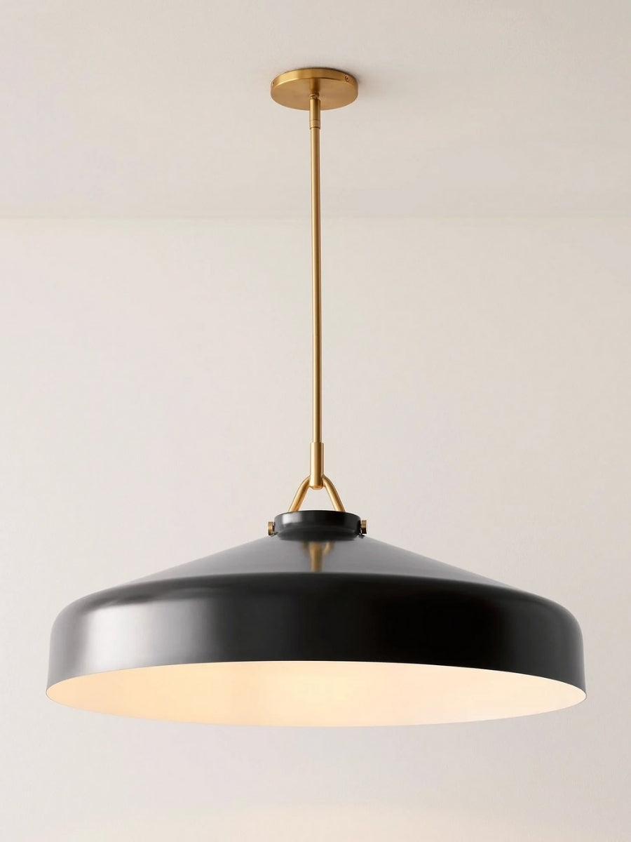 Hanton Nordic Metal Henry Pendant Light - Minimalist Glass And Metal Shade