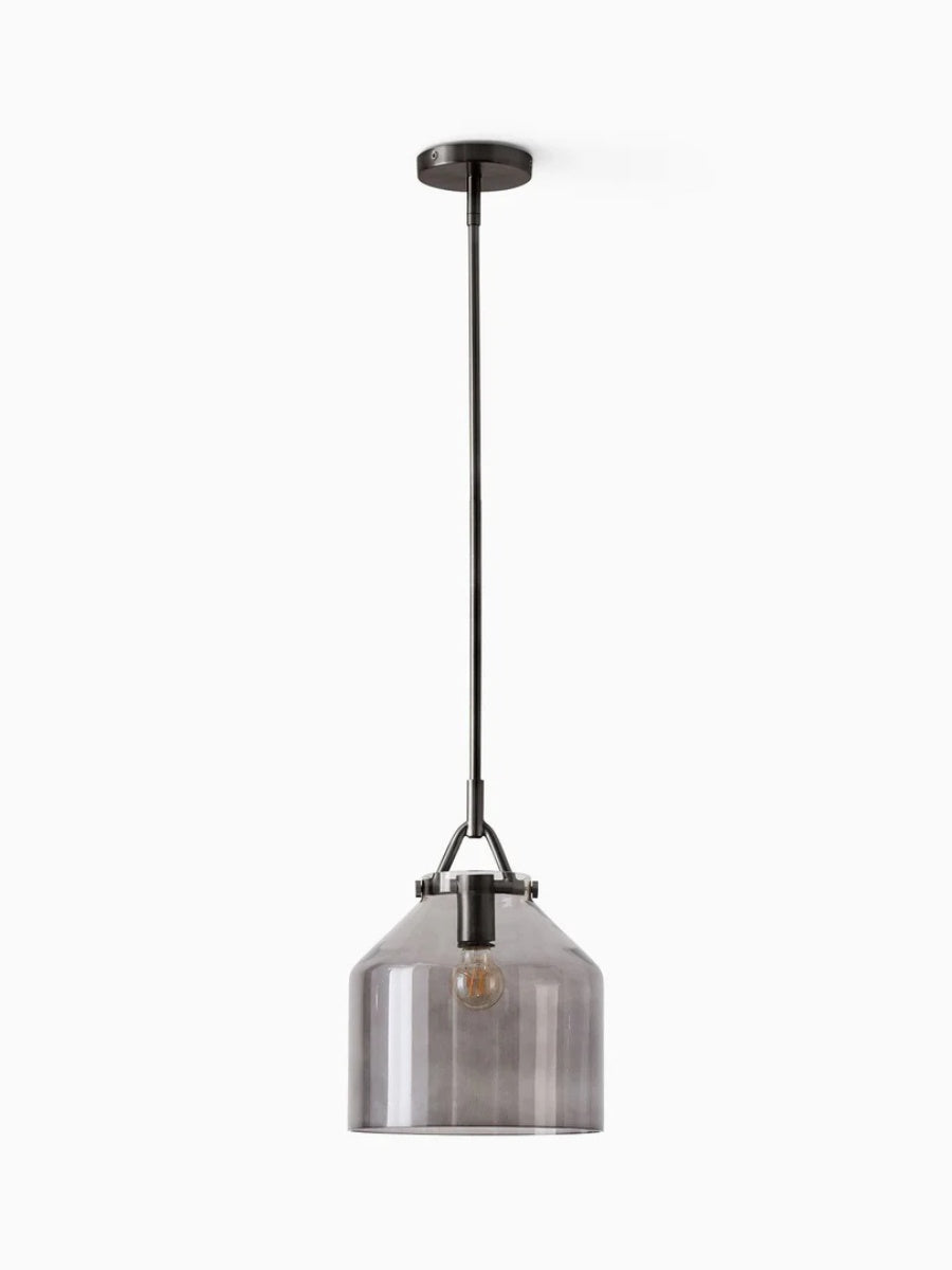 Hanton Nordic Metal Henry Pendant Light - Minimalist Glass And Metal Shade