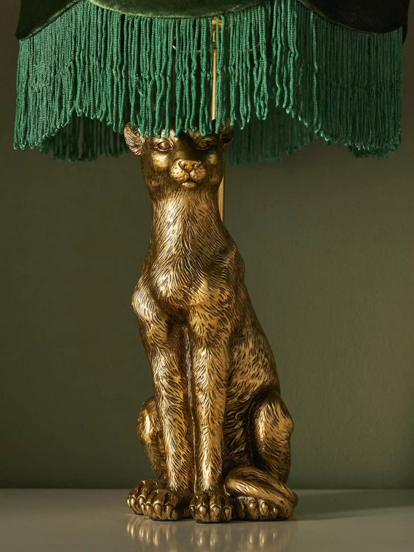 Pawdia Animal Bedside Table Lamp - Classic Fabric Shade Lighting