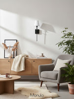 Load image into Gallery viewer, Classic Fabric Shade Battery Wireless Wall Sconce
