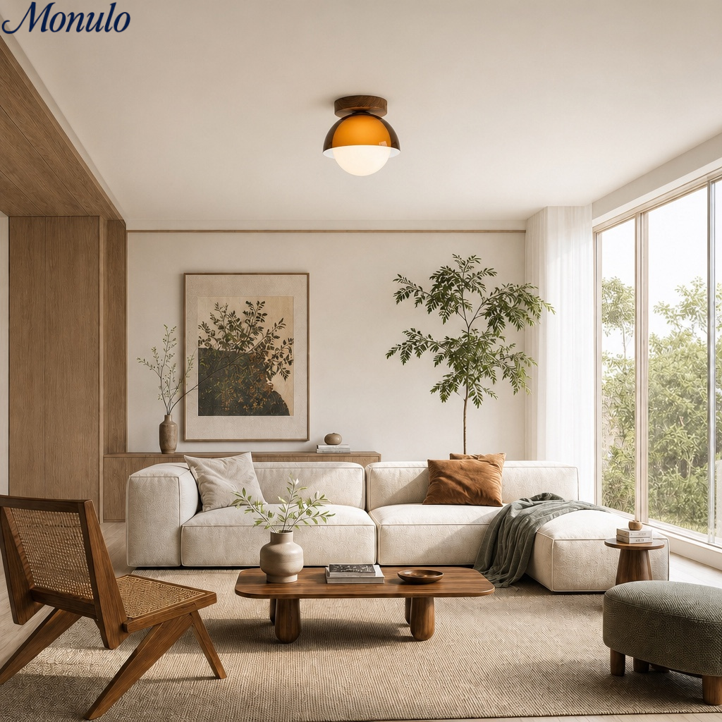 Sunset Afterglow Vintage Ceiling Light for Hallway and Entryway Modern Ambient Lighting