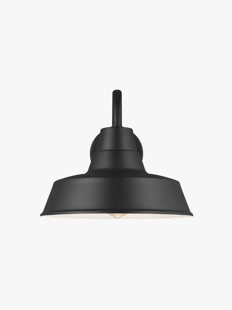 Aplique de pared para granero de exterior Korvi: iluminación retro de aluminio resistente